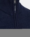 Dovre Strikk 'full zip' Ull Marineblå