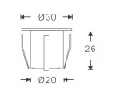 NP Terrassebelysning B5 12x0.3W RGBW IP67 Dimbar