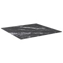  Bordplate svart 70x70 cm 6 mm herdet glass med marmor design