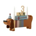 Bloomingville Charlie Birthday dekorasjon 28 cm Brown-multi