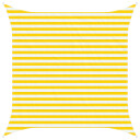 vidaXL Solskygge seil Gul og hvit 3 x 3 m 100% polyester Oxford