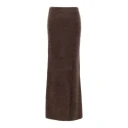 Soft Goat Dame Skjørt Brun M