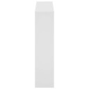 vidaXL Skoskap 2 h?yder speil hvit 63x17x67 cm