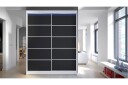 Pickering Garderobe 150x200 cm - Svart/Hvit