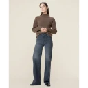 PALAZZO DONATELLA MID RISE WIDE FIT JEANS   SVART Grå 29/34