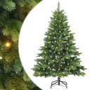  Kunstig juletre med 150 LED med stativ grønn 120 cm PE og PVC