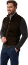 Alan Paine Oakmore full zip jacket with suede front XS brun herre