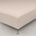 Nordstrand Home Stretchlaken - 180x200x40 cm - Sand farget laken - 100% Bomull -  strekklaken