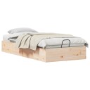  Ottoman Seng Ramme med Oppbevaring Naturlig 80 x 200 cm