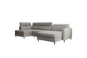 Berrto Sofa med Divan og Sjeselong 5 seters   Grå