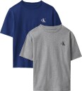 Calvin Klein 2 Pack Monogram Top Ss   Grey   128