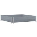  Pallekarmer grå 100x100 cm heltre furu