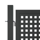 vidaXL Hageport antrasitt 400x125 cm stål