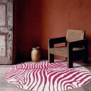 Rundt teppe   Zebra rosa Størrelse: Ø 160 cm