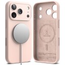 Ringke magnetisk MagSafe-etui i silikon for iPhone 17 Pro Max - Rosa