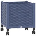 vidaXL Hagekrukke med hjul Blågrå 40 x 40 x 48 cm PP