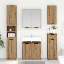  Baderomsinnredningssett 3 pcs Artisan Eik Konstruert tre