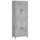  Highboard betonggrå 69,5x34x180 cm konstruert tre