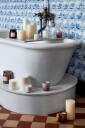 Broste Copenhagen Kubbelys Ø10xH10cm Hvit ECO