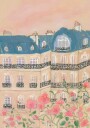 Sunset Over Paris Buildings Plakat / 40x50cm