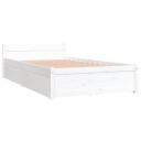  Sengeramme med skuffer hvit 90x190 cm Single