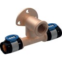 10 stk FLOWFIT T-stykke vinkel 90° 20mmx1/2x20/52mm mf blyfritt rør