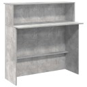  Resepsjonspult betonggrå 100x50x103,5 cm konstruert tre
