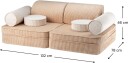 Wigiwama Play Byggbar Sofa 272x156 cm Brown Sugar
