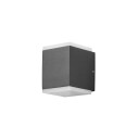 Konstsmide Monza Kube LED Vegglampe 2x6W Antracit - 7702995