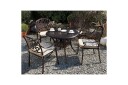 Runt bord Beliani Ancona Brown  