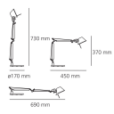 Tolomeo Micro skrivebordslampe sort