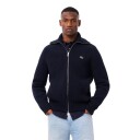 Lacoste Heavy Wool Knitted Full Zip Navy Blue