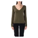 Saint Laurent, Dame, Strikkevarer, Grønn, L,