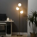 Gulvlampe 40W med E27 & Glass lampeskjermer