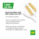 Gp Batteries Led Pære Classic E27 9W-60W,Stk