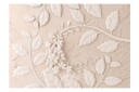 Fototapet Paper Flowers Beige 150x105 - Finnes i flere størrelser