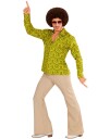 70 Talls Groovy Vibe Kostymeskjorte til Herre Strl 2XL