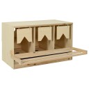 vidaXL Hekkeboks 3 rom 96x40x45 cm heltre furu
