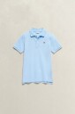 Shield Pique SS Polo Shirt SKY BLUE 10 11Y