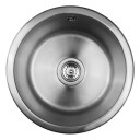 Secher Tønder kjøkkenvask Ø43 cm rustfritt stål