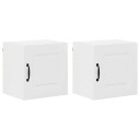  Kjøkkenskap med hylle 2 pcs Høyglanset hvit 40 x 31 x 40 cm