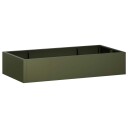 vidaXL Støttemur 6 stk. 200 x 100 x 30 cm Stål Olivengrønn