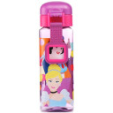 Licens Disney Prinsesser drikkeflaske - med låse flipfunksjon - Snehvit Rapunzel Ariel Jasmine Belle og Askepott
