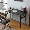 Sammenleggbart skrivebord 100x60x75cm   Svart Valnøtt