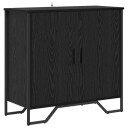  Serviesskap Svart 78 x 35.5 x 74.5 cm Konstruert tre