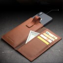 Qialino Leather Pouch Wallet (iPhone Xs Max) Svart
