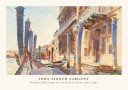 Gondola Moorings Venice Grand Canal John Singer Sargent 1904–1907 Plakat Plakat / 30x40cm