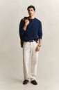 GANT Indigo Cable C Neck   Navy   XXXL