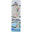 Denman D28 Wide Tooth Detangler Comb Floral Fantasies