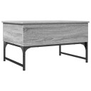  Salongbord grå sonoma 70x50x40 cm konstruert tre og metall 8721012479135